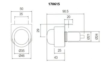 Rubber bodied marker lamp