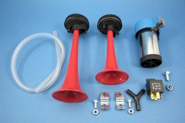Twin Marco air horns and compressor