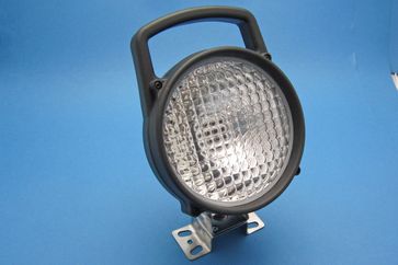 Black Plastic Work Lamp with Rocker Switch