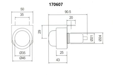 Rubber bodied marker lamp