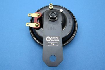6v Disc Horn - Black