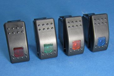 On/Off Coloured Panel Modular Rocker Switches