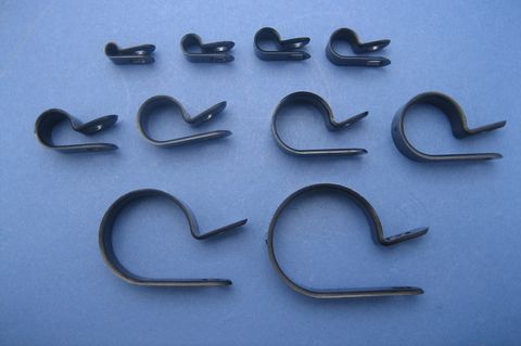 P Clips - Black Nylon