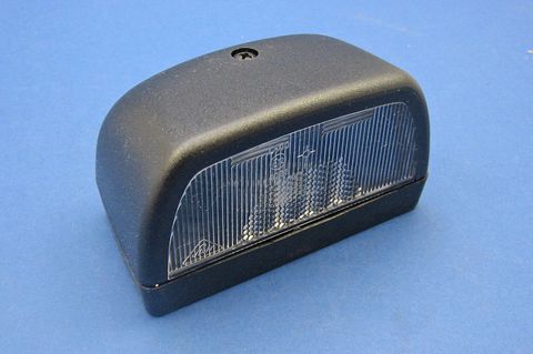 Black plastic number plate lamp (102 x 55 x 57mm)