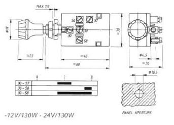 3 position push/pull heavy duty switch