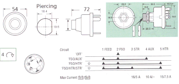 Lucas 128SA 35288 Key Switch