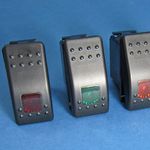 On/Off Coloured Panel Modular Rocker Switches thumbnail