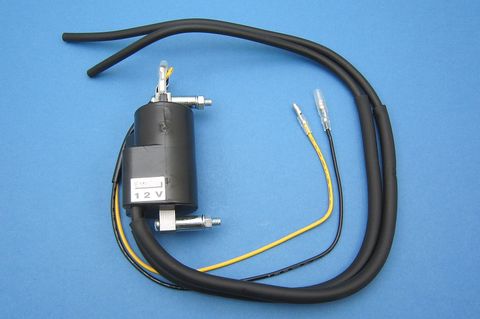 IGNITION COIL, TWIN LEAD - 6V & 12V