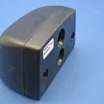 Black plastic number plate lamp (102 x 55 x 57mm) thumbnail