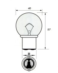 B22d 12v 12w