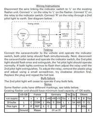 Trailer Warning Lamp Relay