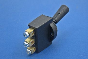 Toggle switch - Black plastic knob