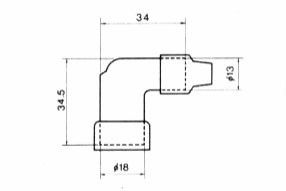 NGK LZFH Non Suppressed 90° Plug Cap