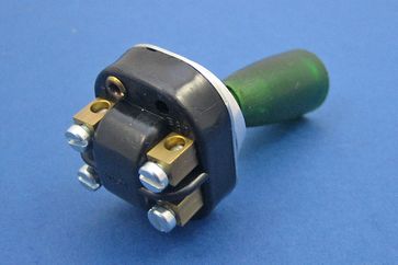 Toggle switch - illuminated large green lever
