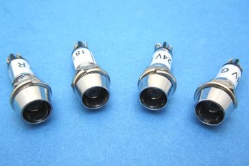 LED Warning Lamp with Nickel Surround