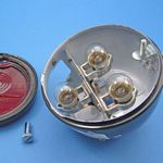 Reproduction black/chrome Lucas ST38 Pork-Pie Light thumbnail