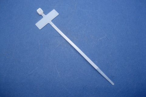 Cable Ties - White Nylon with Marker Plate