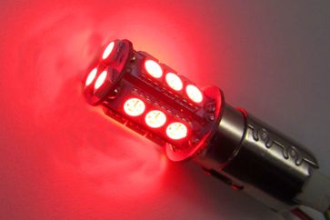 Red LED stop/tail BAY15d