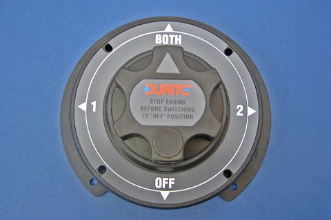 Marine battery isolator and change over switch