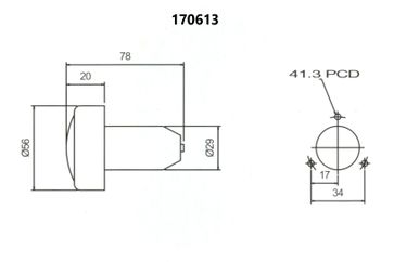 Rubber bodied side lamp