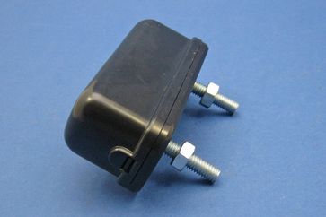 Black plastic number plate lamp (83 x 30 x 35mm)
