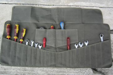 Waxed Canvas Tool Roll