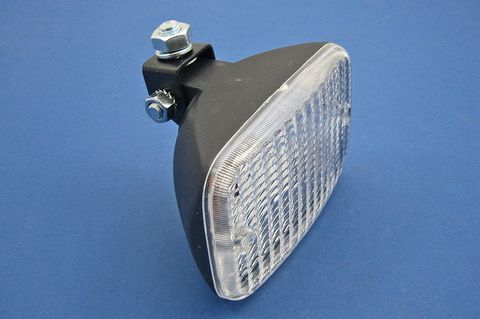 Reversing lamp mounted on an adjustable steel bracket