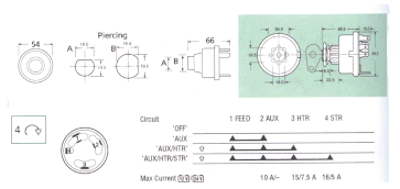 Lucas 128SA 35670 Key Switch