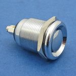 Stainless steel button, brass body, screw terminals thumbnail