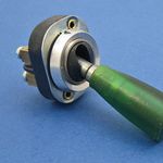 Toggle switch - illuminated large green lever thumbnail