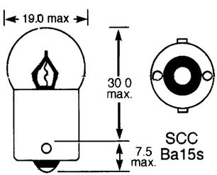 BA15s (Single Contact) - Small Globe