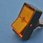 On/off rocker switch - 3 x 6.3mm blade terminals, illuminated thumbnail
