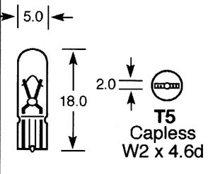 Panel bulb (W2 x 4.6d)