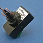 On/off rocker switch - 3 x 6.3mm blade terminals, illuminated thumbnail