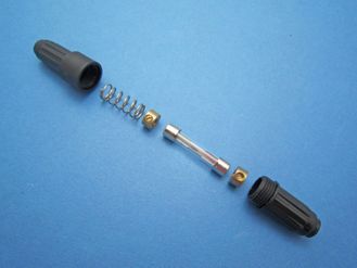 Glass Fuse Holder with 15A Fuse