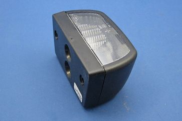 Black plastic number plate lamp (102 x 55 x 57mm)