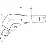 NGK YB05F Suppressed 120° Plug Cap thumbnail