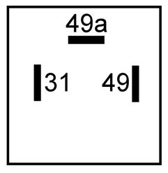6V Electronic Flasher Relay