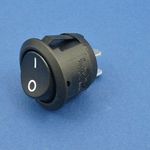 On/off rocker switch - 4.8mm blade terminals, 20mm dia thumbnail