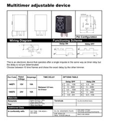 Timer Relay 0.5s - 6hr