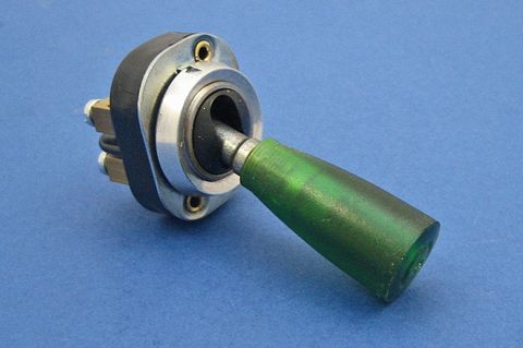 Kippschalter - beleuchteter, großer, grüner Hebel
